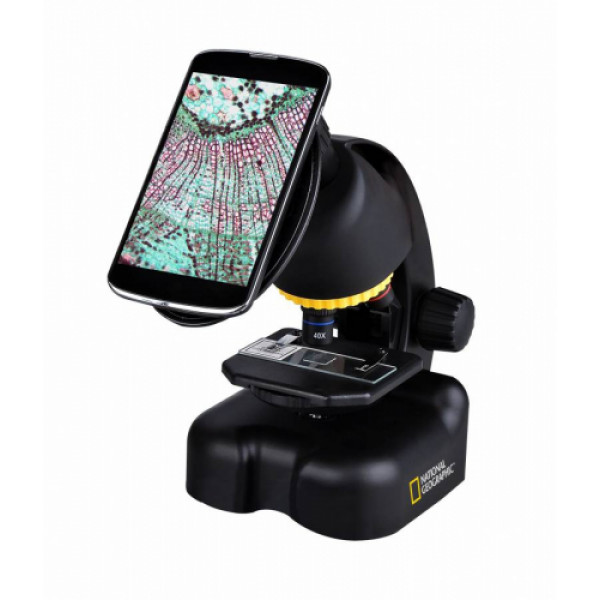 Bresser, NATIONAL GEOGRAPHIC 40-640x Microscope avec Adaptateur pour  Smartphone